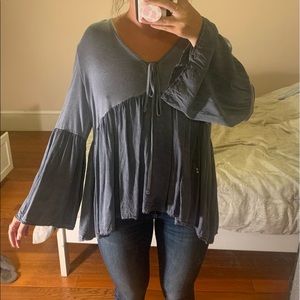 Long sleeve shirt- blue